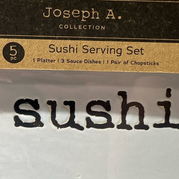 Joseph A. Collection sushi serving set NWT - Picture 4 of 7